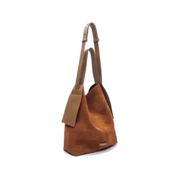 Slouchy Shoulder Crossbody Bag with Suede Hanging Ears - CBB-5625