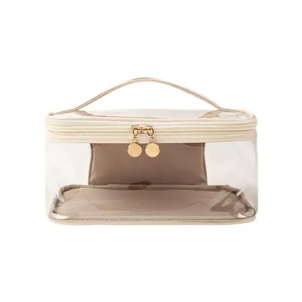 Custom Waterproof PVC Toiletry Pouch Kits Women Portable Beauty Transparent Makeup Bag Girl Travel Clear Cosmetic Bags - MB-3911
