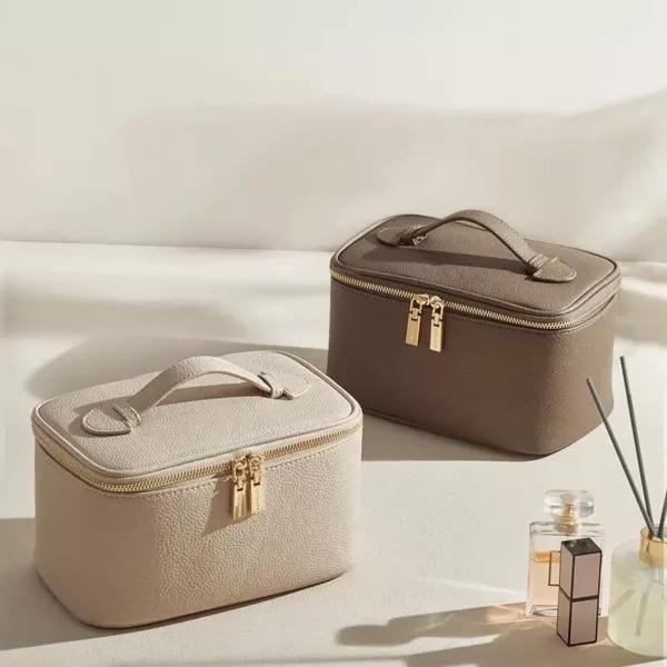 Customize Waterproof Pu Zipper Cosmetic Bags Cases Travel Toiletry Logo Custom Makeup Bag - MB-3924