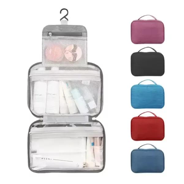 Hanging Toiletry Bag Organizer Hygiene Dop Kit with Hook Travel Accessories Bathroom Makeup Cosmetic Bags - MB-665